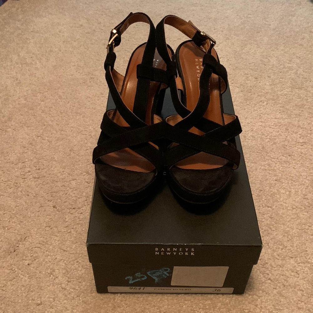 Barney’s New York Strappy Wedges